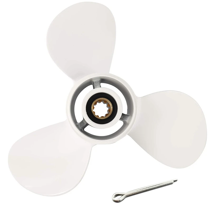 

Outboard Propeller For Yamaha 20Hp 30Hp 9 7/8 X13 Boat Motor Aluminum Alloy Screw 3 Blade 10 Spline Marine Engine Part