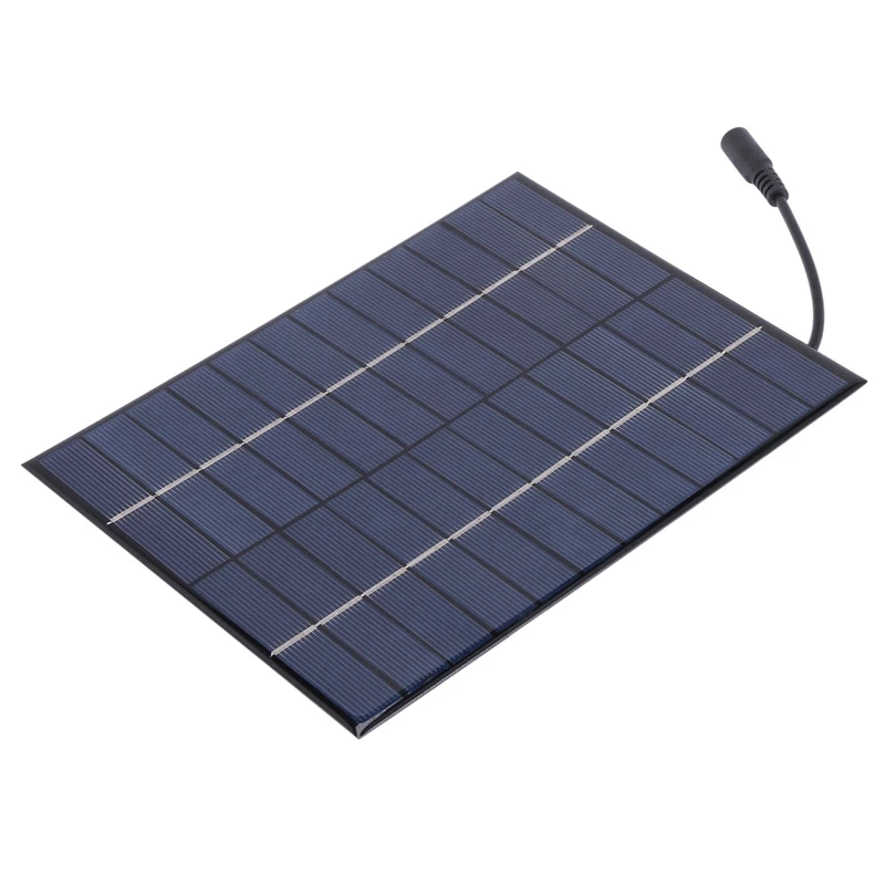 

4X 12V 5.2W Mini Solar Panel Polycrystalline Solar Cells Silicon Epoxy Solar Module System Battery Charger + DC Output