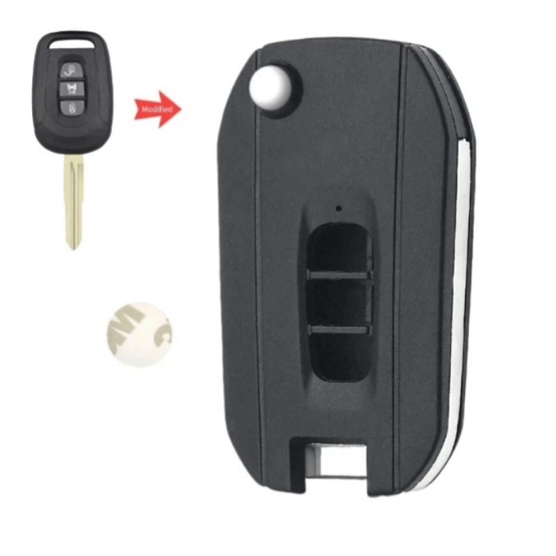 

With logo Modified Remote Key Shell Case Fob For Chevrolet Captiva Opel Antara 3 Buttons 2006 2007 2008 2009 2010 Uncut blade