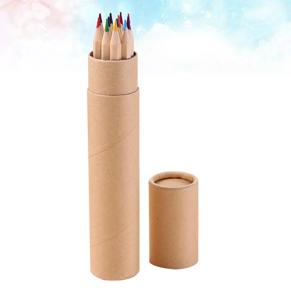 

12 Pcs Water Colored Pencils Kid Coloring Wooden Watercolor Child Bulk Kids