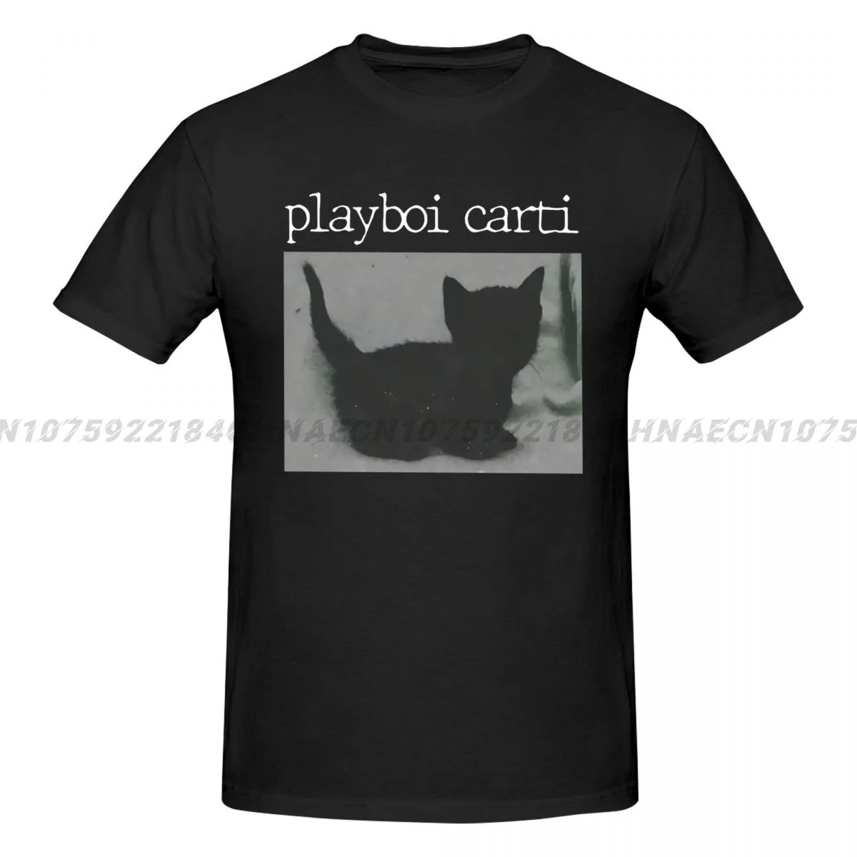 Футболка в стиле хип-хоп с рисунком рэпера музыкального альбома кошки карти