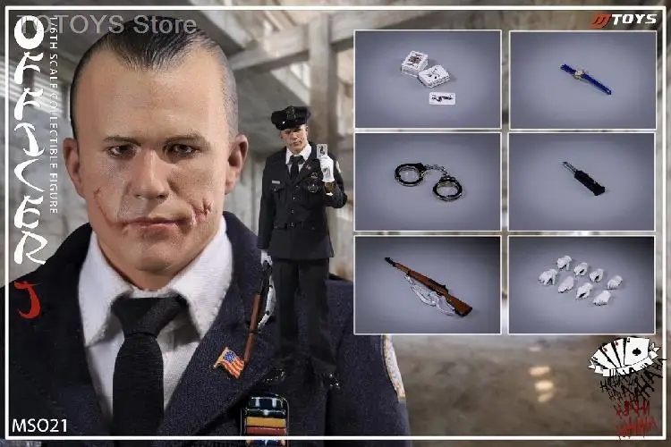 

Семейная Игрушка 1/6 Mtoys MS021, фигурка клоуна полиции, модель 12 дюймов, Мужская экшн-фигурка Джокера, полный комплект, модели игрушек