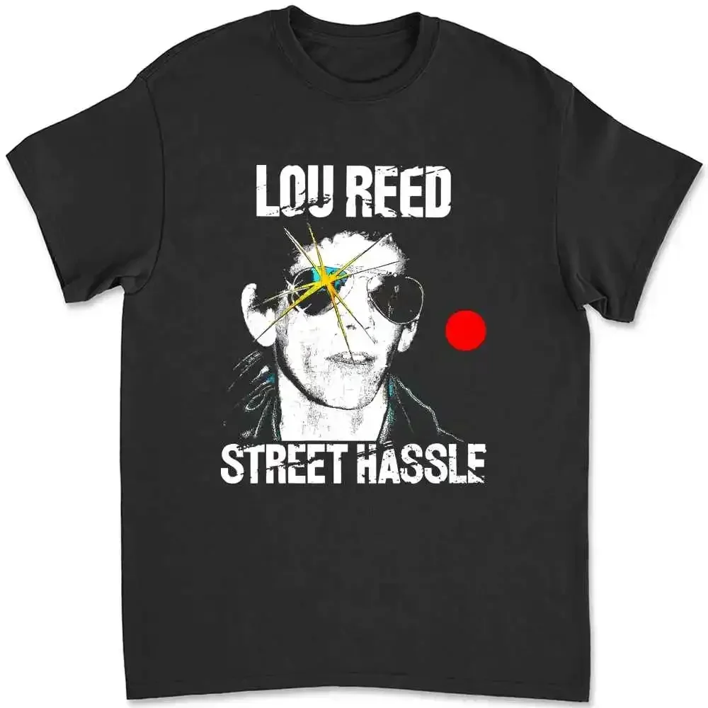 Фото Футболка с принтом на обеих сторонах 1970S Lou Reed Street Hassle Arista Records 0035 №1