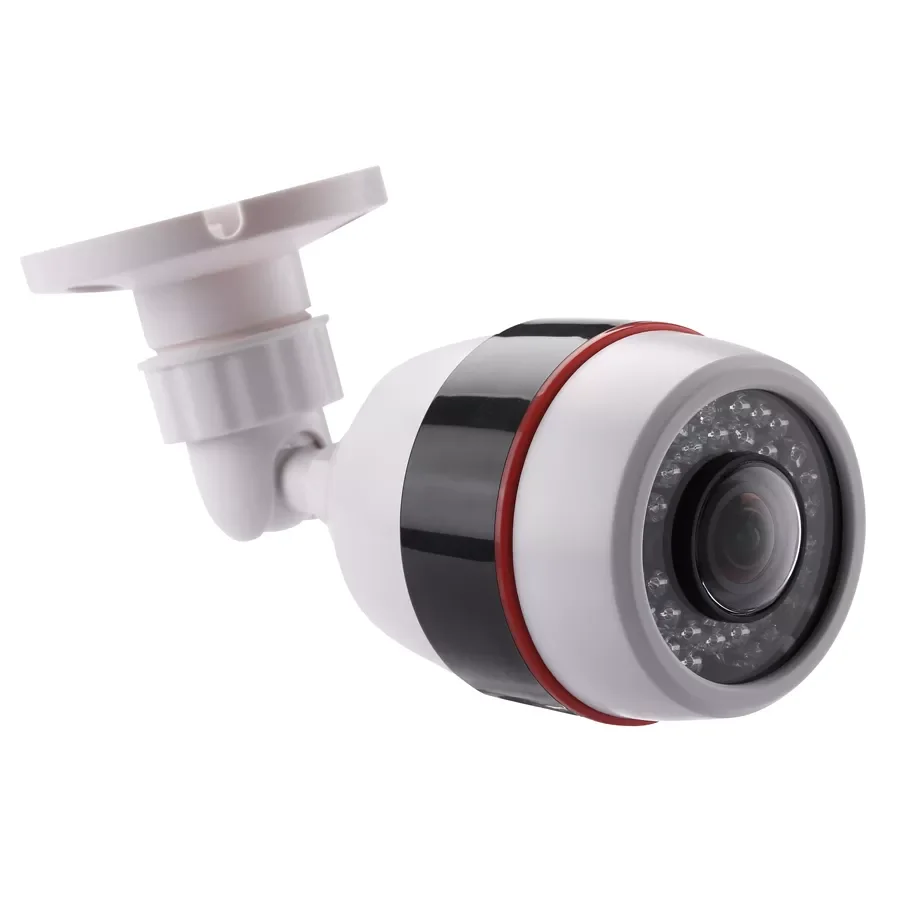 

Hamrolte 5MP CCTV Camera 5MP 1.7MM Fisheye Lens 180Degree Panoramic AHD Camera Night Vision Waterproof Outdoor Bullet Camera
