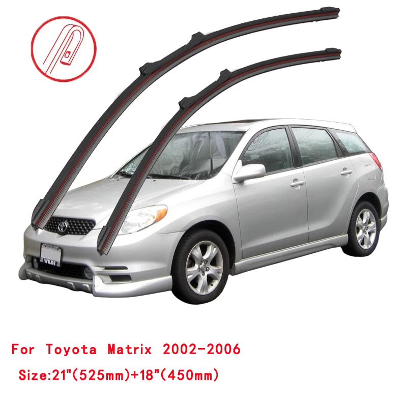 Фото Двойные резиновые щетки стеклоочистителя для Toyota Matrix Hatchback Wagon E13 E14 2002 2005 2008 2009 2010 2011 2012 2013 2014 №2