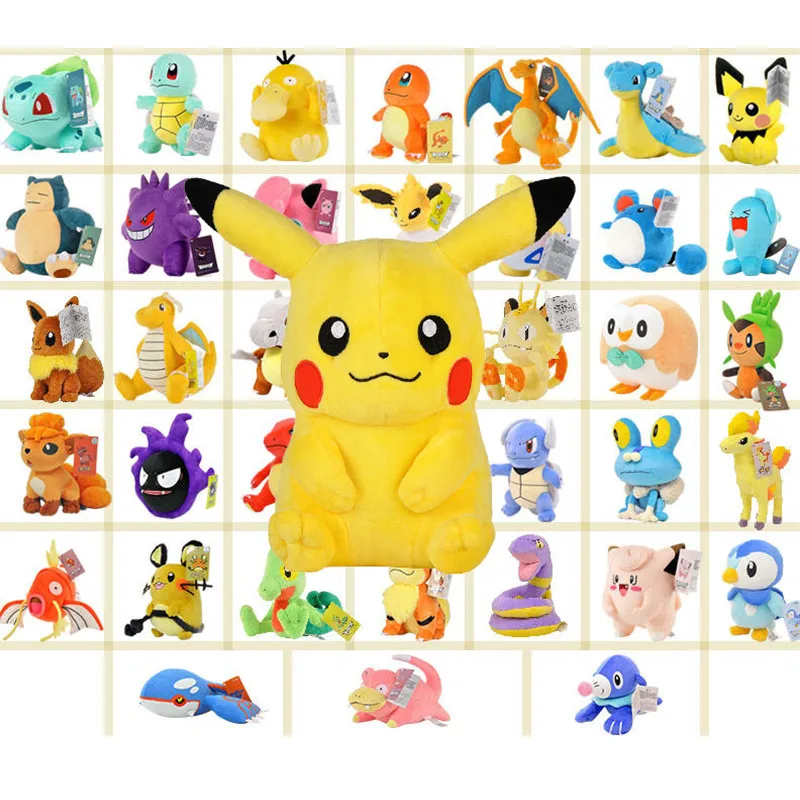 

Pikachu Pokemon Plush Kawaii Snorlax Eevee Squirtle Bulbasaur Charmander Doll