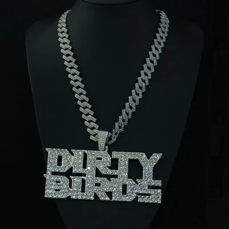 Фото Мужское ожерелье DIRTY BIRDS из сплава с подвеской в виде супер чаши-рок, панк, готика, хип-хоп, смелая эффектная цепочка, ювелирное изделие, подарок для мужчин №1