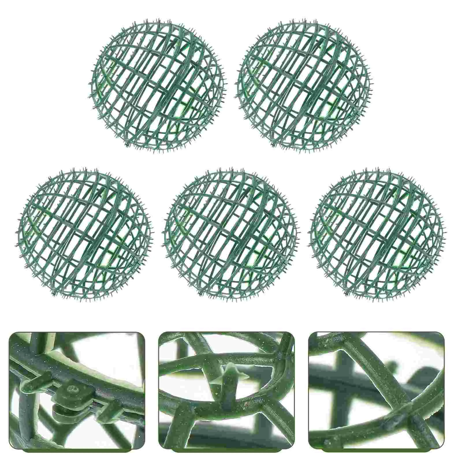 

5 Pcs DIY Flower Ball Shelf Flower Holding Rack Plastic Flower Arranging Rack