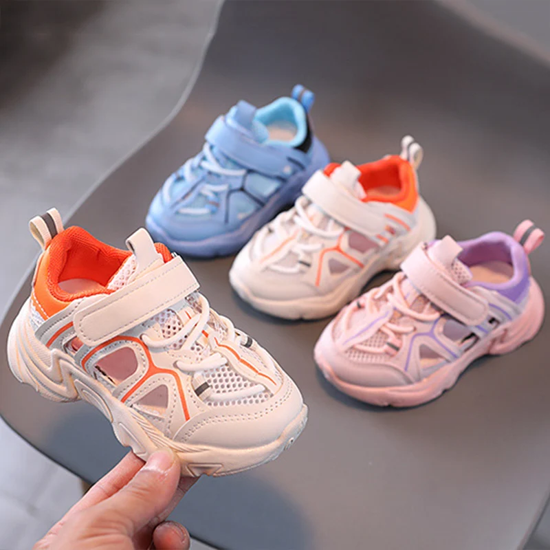 

2022 New KIDS Summer Sneakers 1-6 Years Children White Pink Summer Sandals for Boys Sports Shoes Girls Casual Shoes Size 21-30