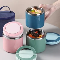 breakfast porridge soup cup portable thermal insulation lunch box bucket stainless steel portable students