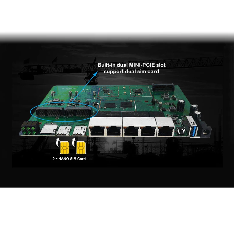 ZBT модем с двумя функциями 4G беспроводной маршрутизатор WIFi Две SIM-карты CAT6 модуль