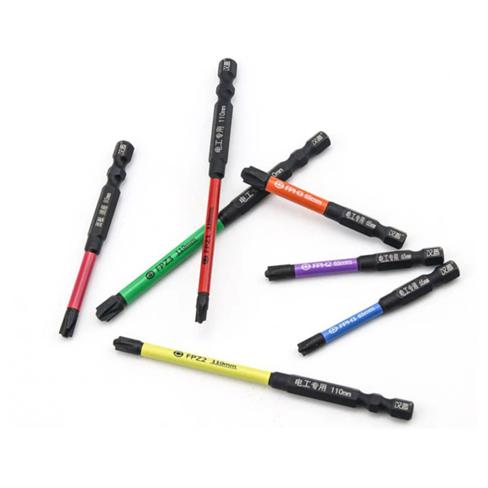 

Rust Proof Screwdriver Bit Screwdriver Bit With Magnetism 65-110mm Alloy Steel Cross Screwdriver Bit For Electrician
