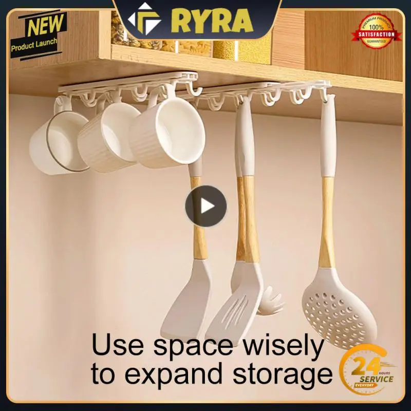 

Traceless Nail Free Cap Key Inverted Hanger Space-saving Cabinet Storage Rack Multi-function Wardrobe Row Hook Inverted Hook