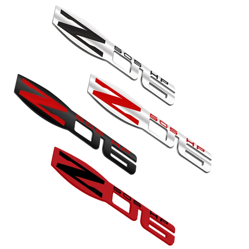 Фото Металлическая эмблема Z06 505 л.с. для автомобиля, наклейка-логотип на кузов для Corvette C4 C5 C6 C7 C8, для гитары, для футболки, автоаксессуары №1