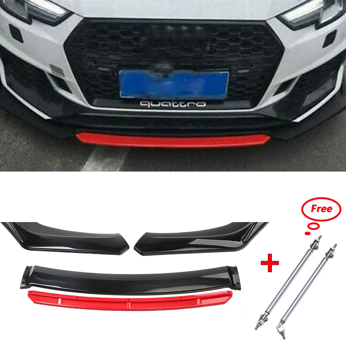 

4 шт., передний бампер для Audi A4 A5 A6 A7 B7 B8 S4 S5 TT Quattro