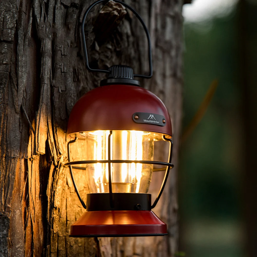 

Перезаряжаемые светодиодный фонари Mountainhiker в стиле ретро, 3 режима, подвесной аварийный светильник для кемпинга, палатки, походов