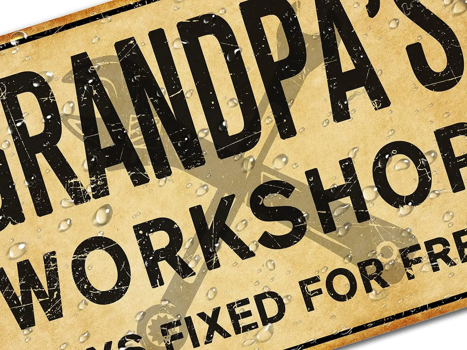 Vntge Workshop lumnum Metl Sgns Funny Grge Wll Decor Gfts Grndp's для Dd Mechnc 12 x 8 дюймов