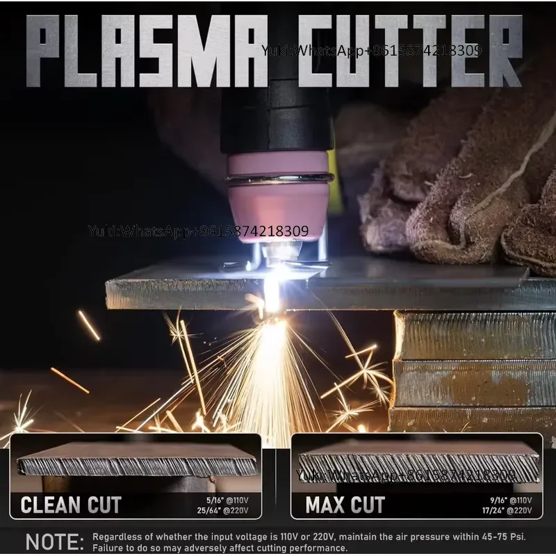 Плазменный резак YEESTECH CUT-55DS PLUS 55A с бесконтактной пилотной дугой, 2-в-1, для резки листового металла и сетки, с большим цифровым дисплеем (art.: 3920dcd5d222b) - 3920dcd5d222b
