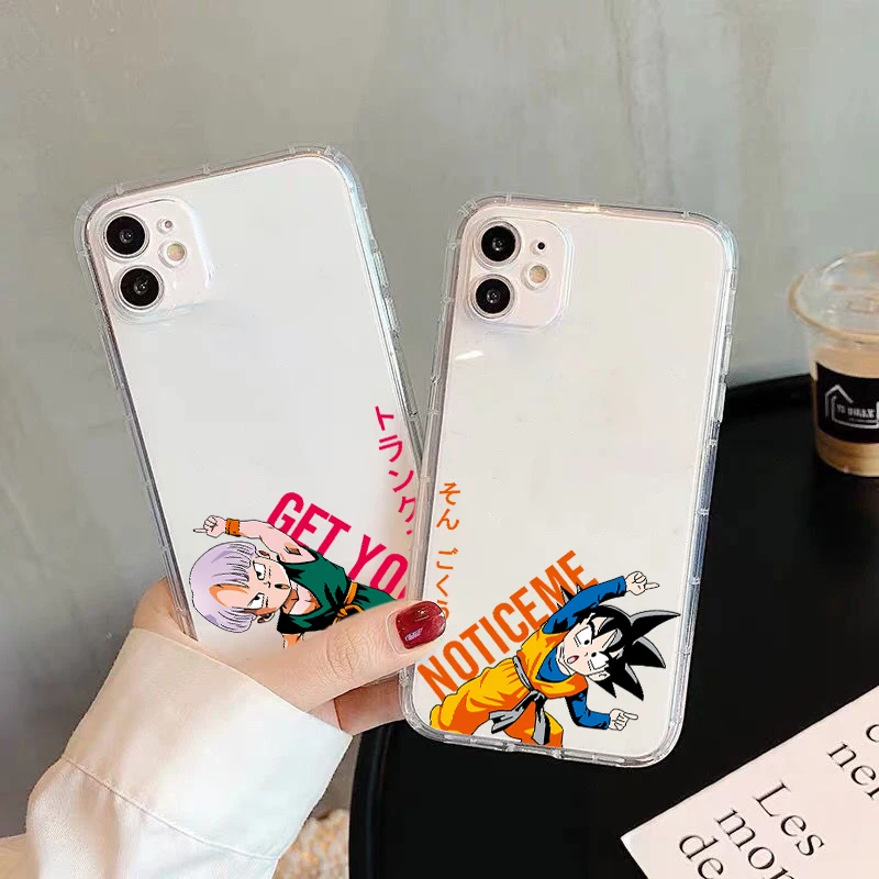 

Luxury Goku Dragonball Transparent Case For Case iPhone 12 Mini 7 7P SE 2020 6 6s X Xr Xs 8 Plus 11 12 13 Max Pro Mini J2wk