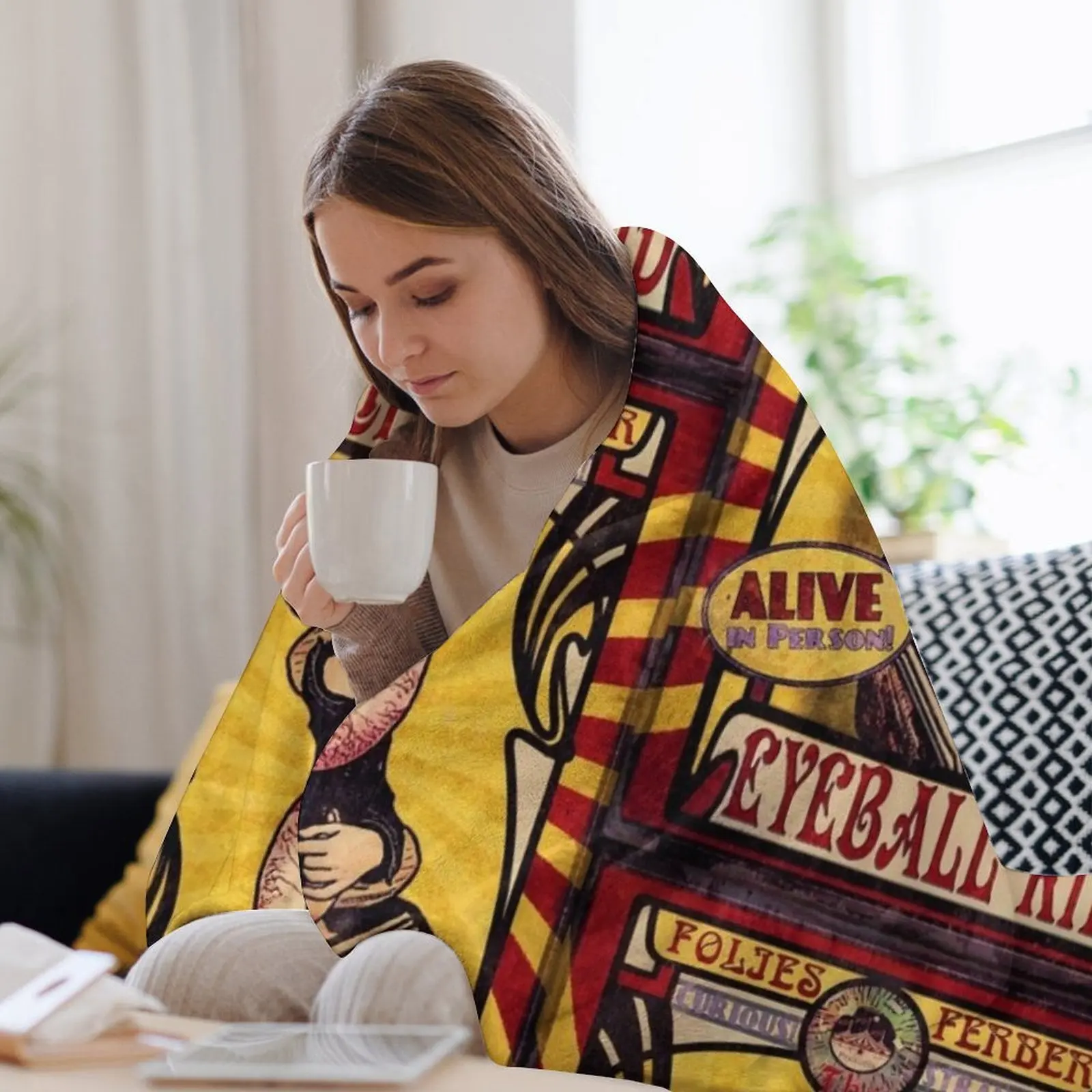 Необыкновенный малыш глазного яблока: плакат Sideshow одеяло одеяла для кровати