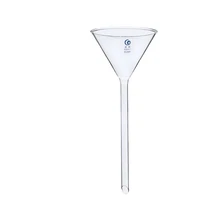 all sizes 50mm to 150mm lab long stem triangle glass funnel laboratory chemistry educational stationery