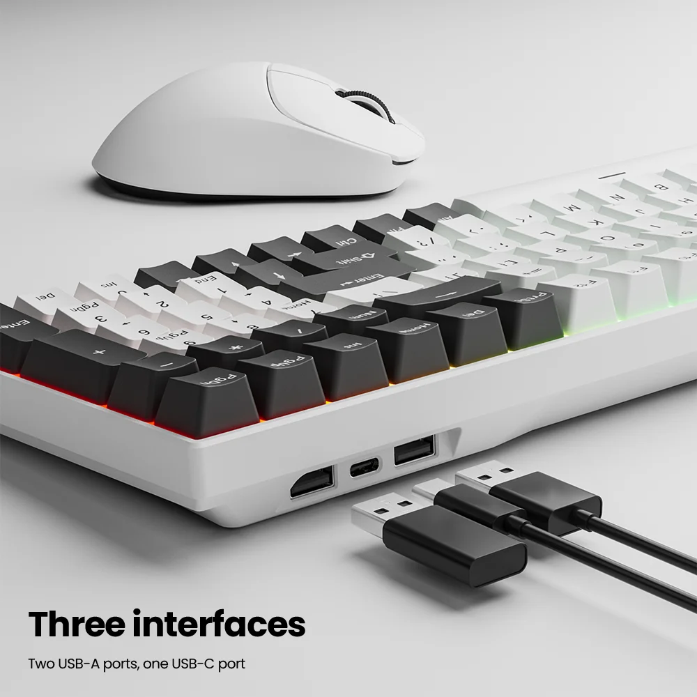 RK ROYAL KLUDGE RK100, английская 2,4G, беспроводнаяBluetoothпроводная механическая клавиатура RGB, 100 клавиш, PBT, игровая клавиатура с возможностью горячей замены (art.: 3920ceccf34fd) - 3920ceccf34fd