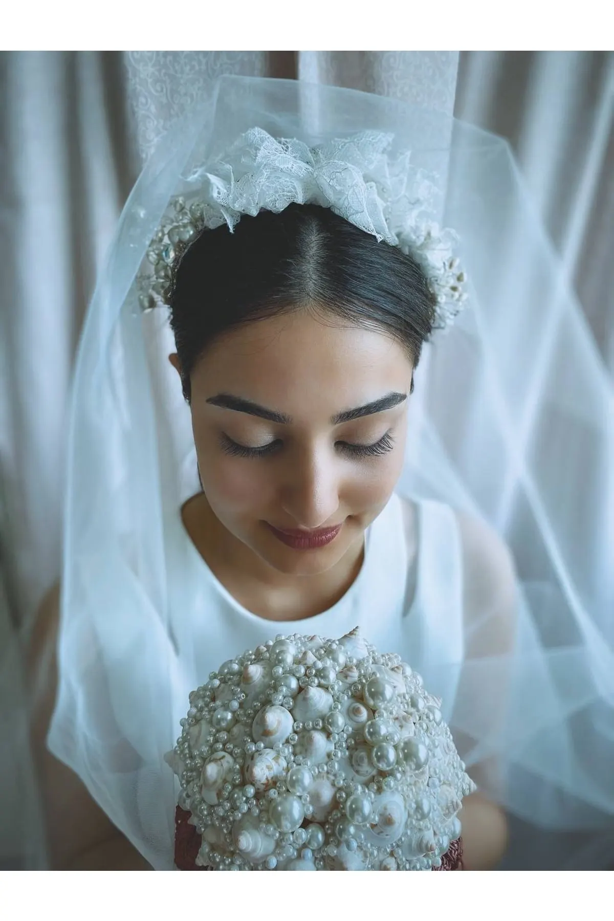 

Bridal Accessories Lace Bridal Crown Wedding Handmade For Bride And Bridesmaids