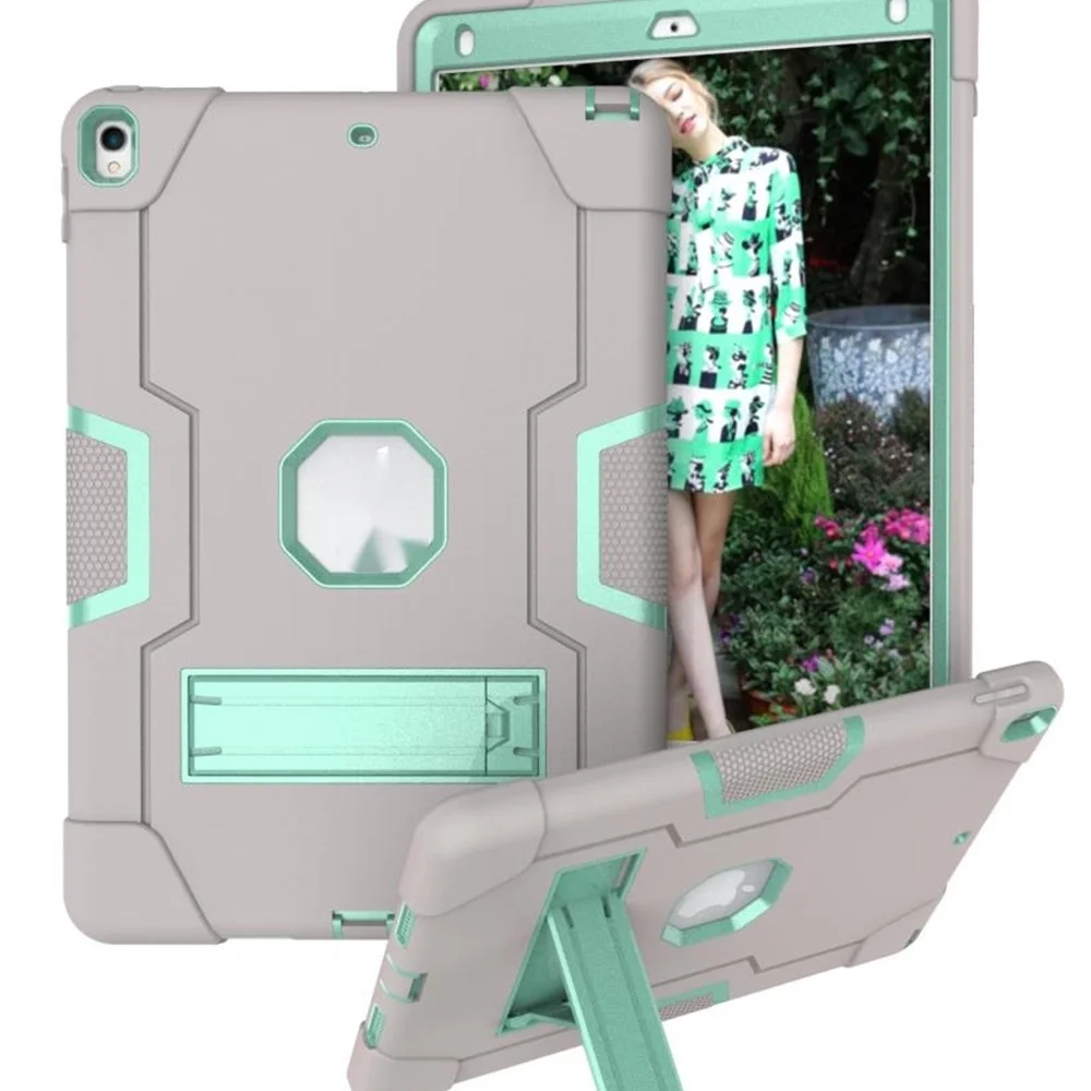 

For Apple iPad Air 10.5 " 2019 Kids Safe Robot Hybrid Stand Silicone Tablet Case for iPad Pro 10.5" 2017 10.2 " 2019 / 2020