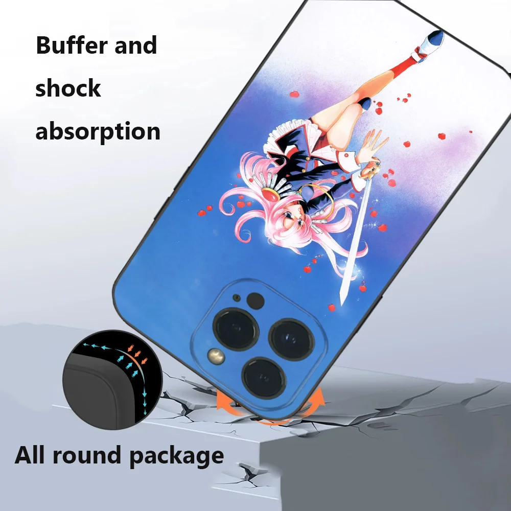 Чехол для телефона Utena Japan Anime R-Revolutionary Girl IPhone 16 15 14 13 12 Mini 11 Pro XS Max X XR SE5 6 7 8 Plus мягкий