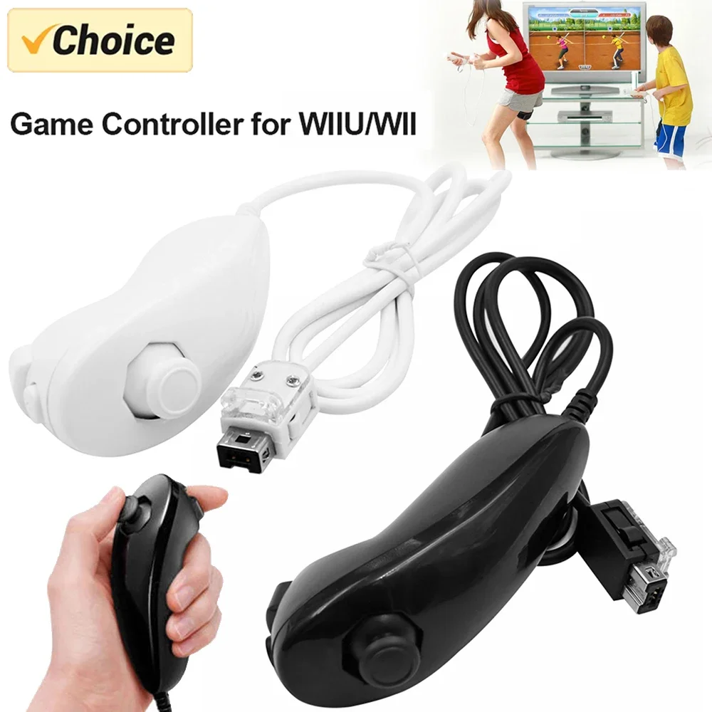 Геймпад Nintendo Wii Nunchuk контроллер джойстик аксессуар для U совместимый с консолью