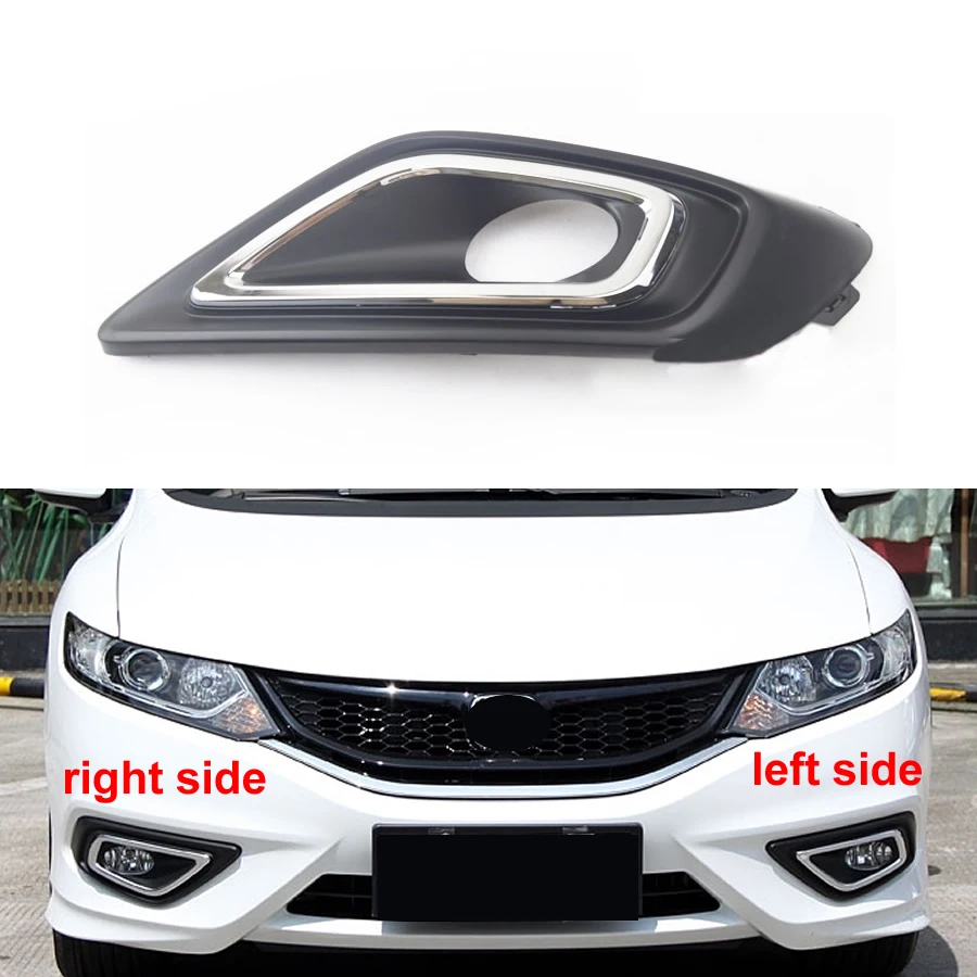 

For Honda Jade 2013-2016 Fog Light Cover Auto Front Bumper Lower Grille Fog Lamp Cover