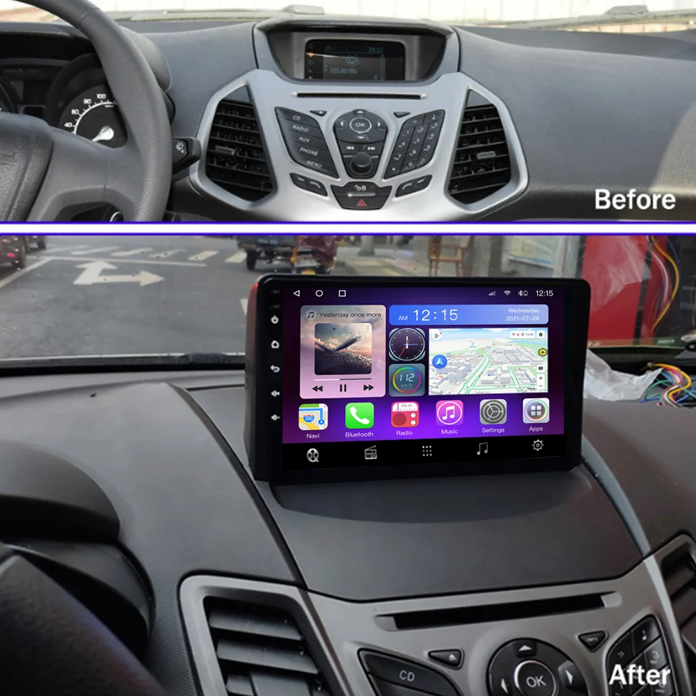 $126.66 2din Android10.0 Car Radio For Ford Ecosport 2013 2014 2015 2016 2017 Auto Radio Stereo Car Multimedia Player GPS 128G 6G 8 Core