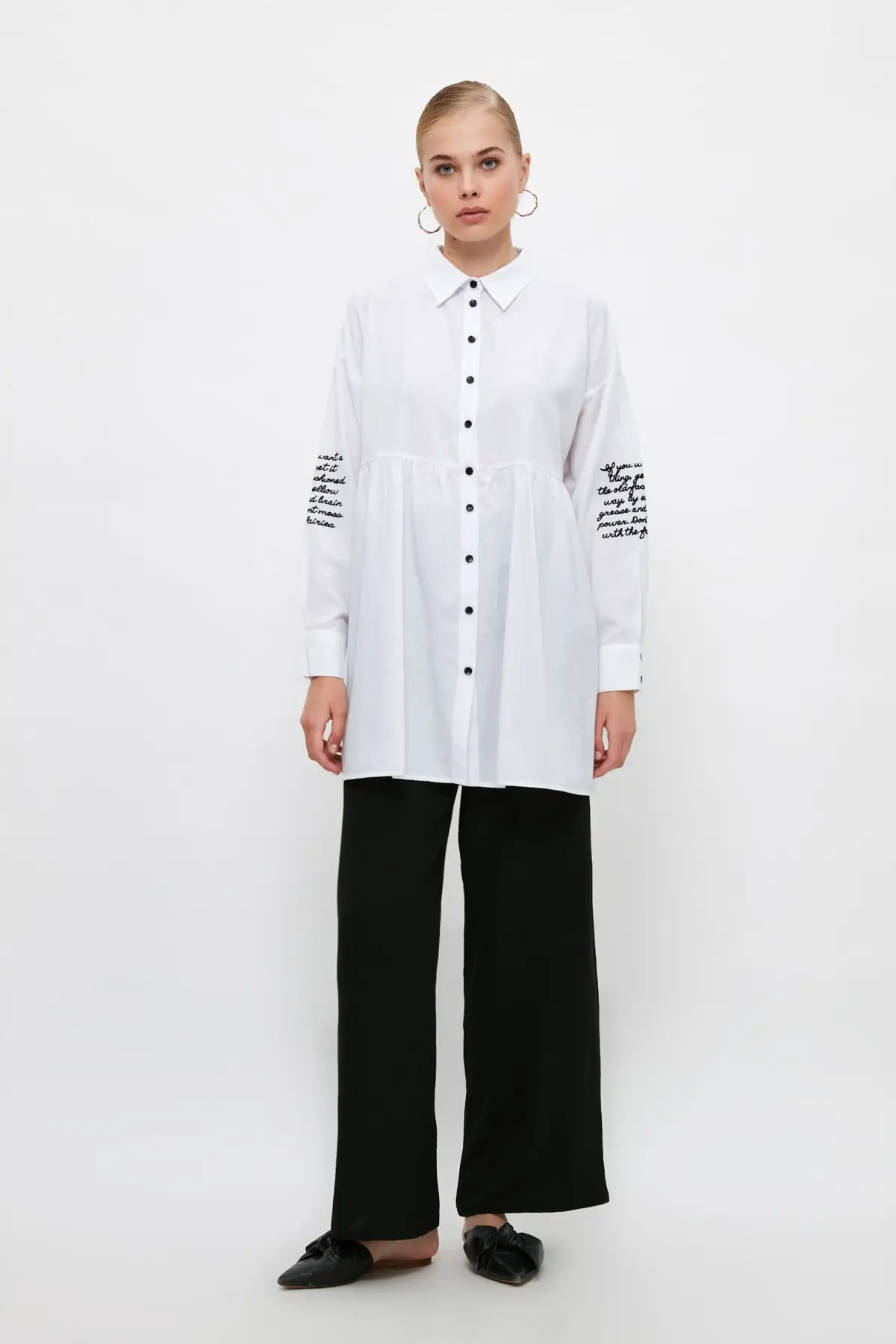 

Trendyol Shirt Collar-Hijab Tunik