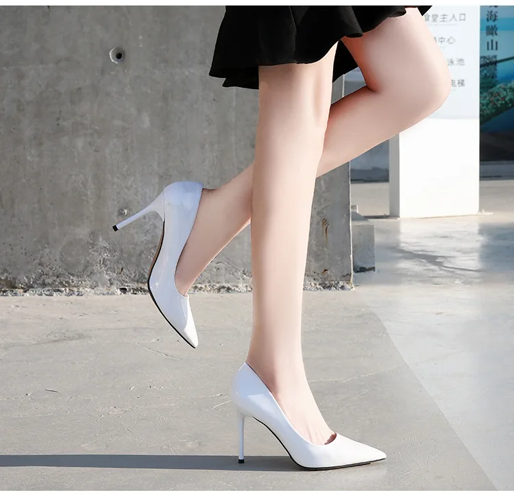 New Summer High Heel Pumps Women Stiletto Solid Casual Model OL Shoes Style High-heeled shoes High Quality Sexy Large Size