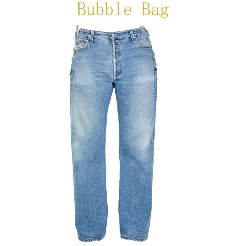 Sexy high waist jeans Europe and the United States 2023 new ins chain carved straight trousers female