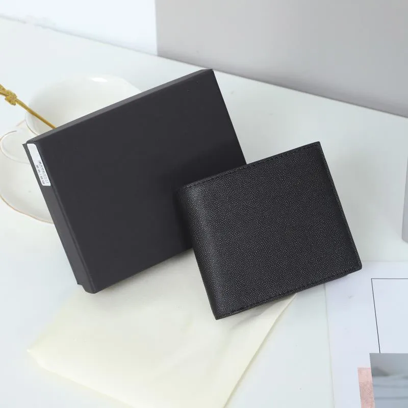 

Ladies High Quality Compact Wallet Luxury Designer Leather Mens Folding Credit Card Holder Brand Money Business Card Holder