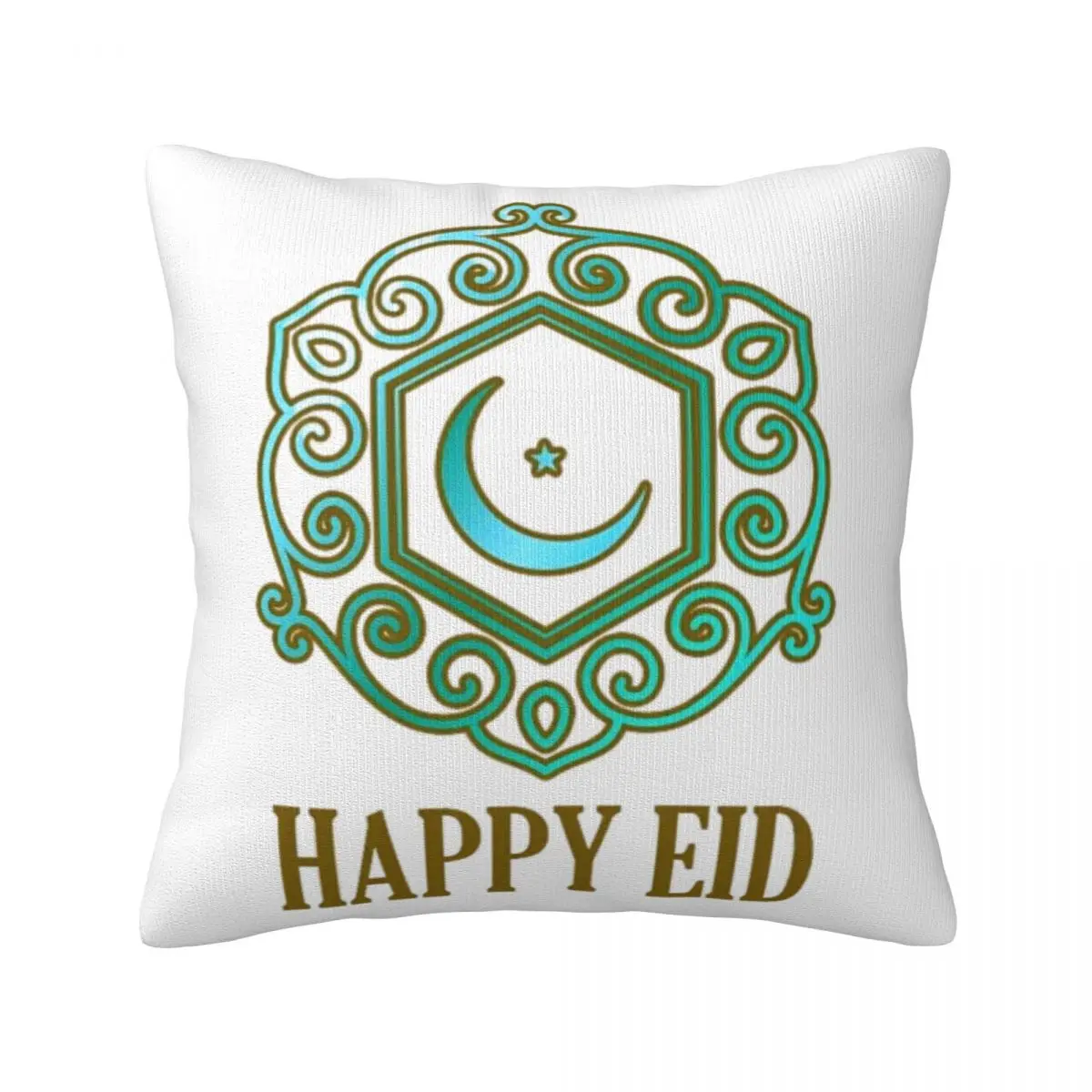 

Eid Mubarak Happy Eid Pillow Case Al Fitr Greetings Retro Polyester Pillowcase Cushion Zipper Summer Cover