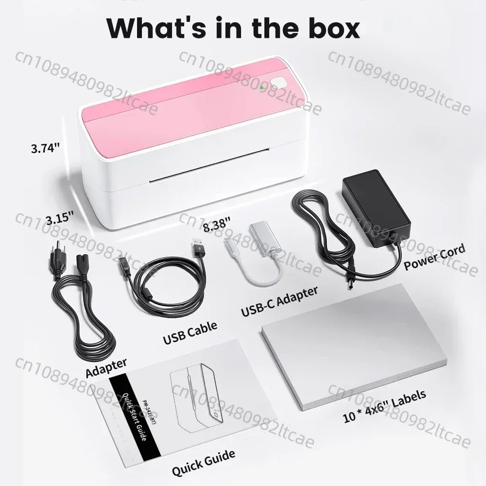 Термопринтер этикеток 4x6 дюймов универсальная адресная бумага для доставки