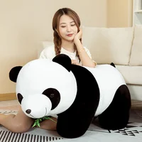Large 100CM Cute Baby Big Giant Panda Bear Plush Stuffed Animal Doll Animals Toy Pillow Cartoon Kawaii Dolls Girls Lover Gifts