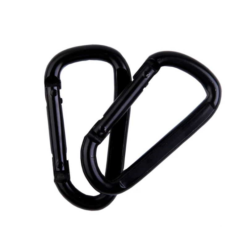 

Strong Load Bearing 2pcs Climbing Accessories Carabiner Spring Snap Hooks Hammock Swing Safety Buckle Carabiner Belts Hook Clasp