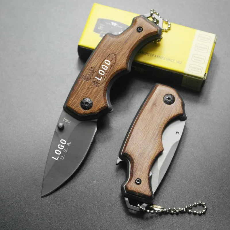 

Mini Knives 57HRC Folding Tactical Knife Steel Wood Combat Portable Pocket Titanium Knives Utility Survival Hunting Rescue Tools