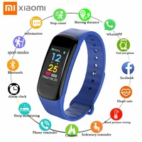 xiaomi c1plus smart bracelet color screen sports bracelet pedometer heart rate blood pressure call message reminder smartwatch