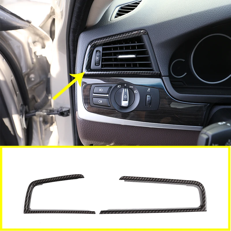 

Для BMW 5 серии F10 520li 525li 530li 2011-2017 2 шт. углеродное волокно ABS хромированная рамка вентиляционного отверстия отделка Аксессуары для левого руля