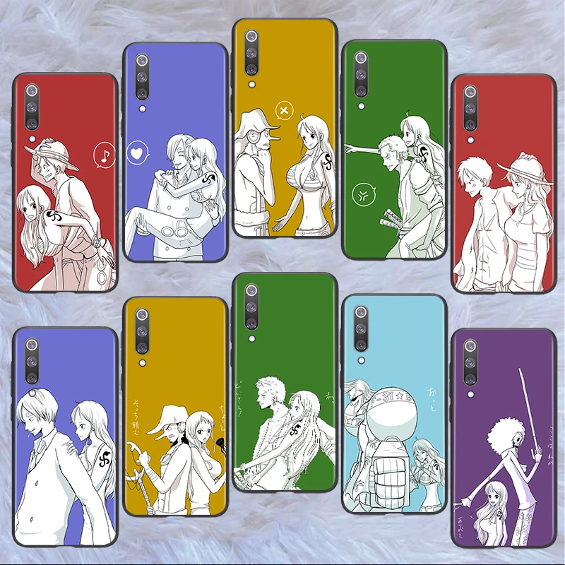 

Cartoon Art One Piece For Xiaomi Mi 12 12X 11T 11i 11 10T Note 10 9T 9 SE A3 CC9E Pro Lite Ultra Black Silicone Soft Phone Case