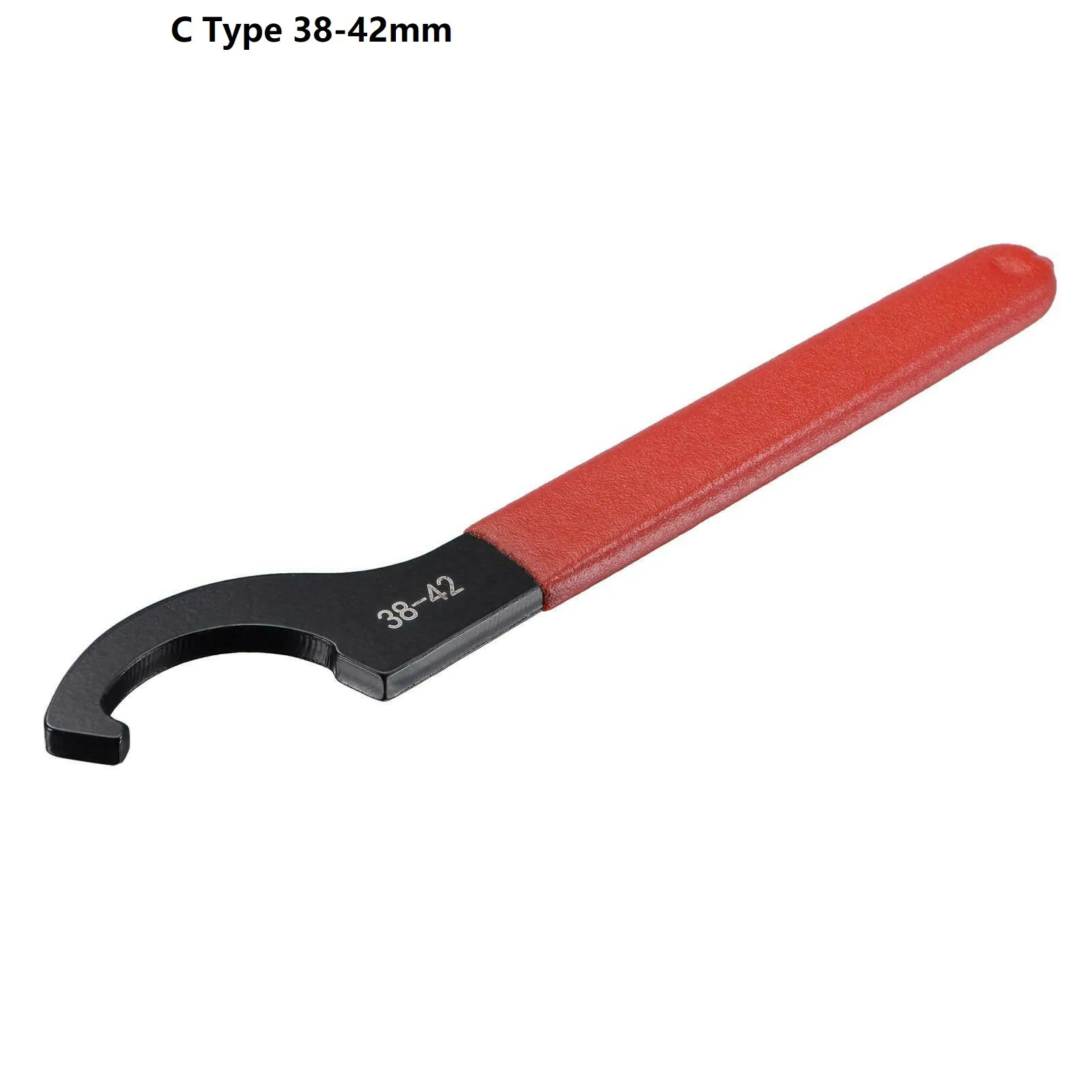 

45-48HRC Hook Wrench Spanner Anti-slip Handle Black Oxidized Drop Forged Carbon Steel Electrophoresis Treatment Wear Resistance