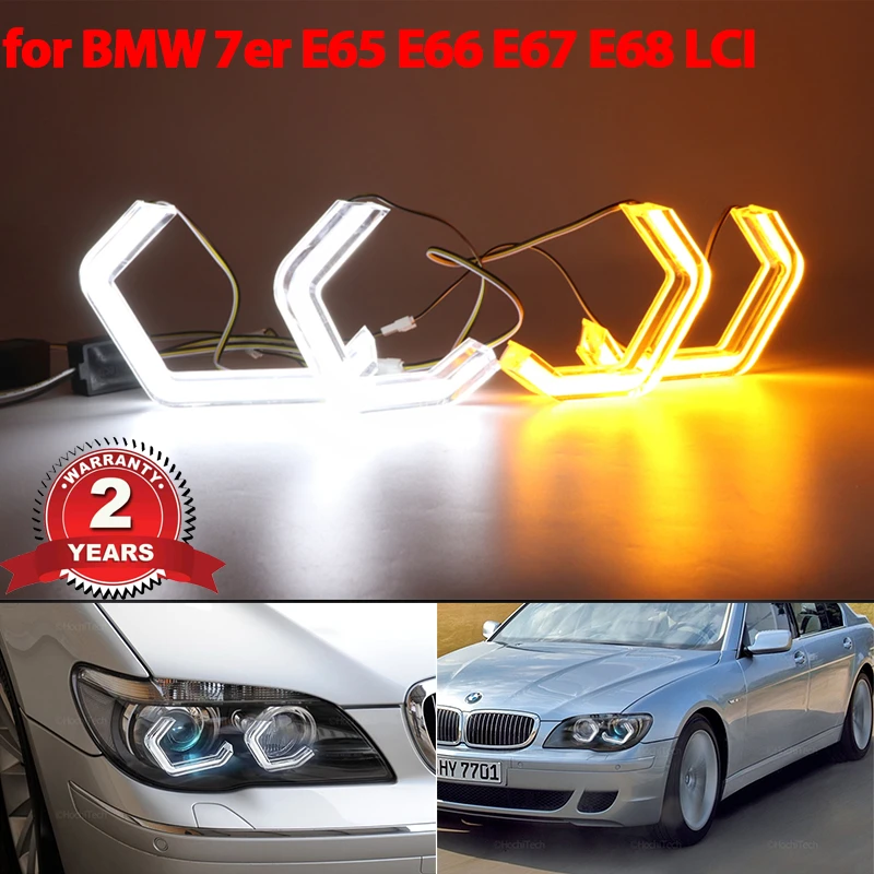 Кольцевые лампы M4 для BMW 7 series E65 E66 E67 E68 Alpina B7 LCI 05-08