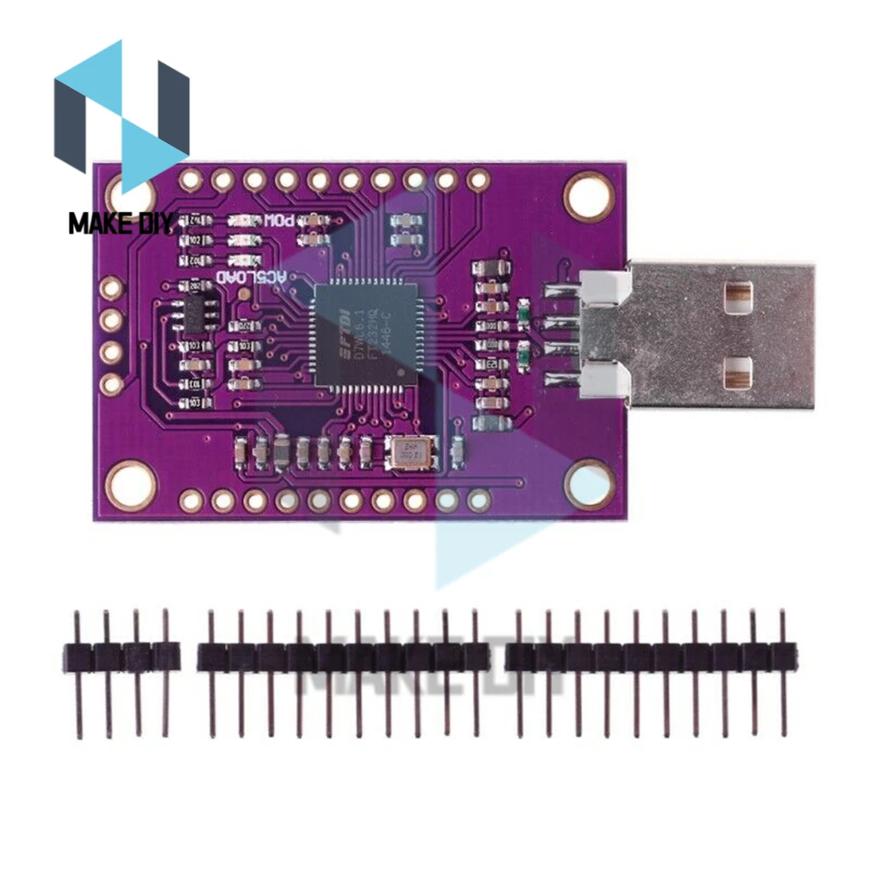 

MCU-FT232H USB к JTAG UART FIFO SPI I2C высокоскоростной Многофункциональный модуль адаптера для Arduino