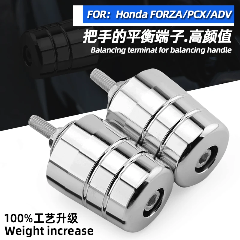 

For Honda PCX 125 150 160 Stainless Steel Motorcycle Handlebar Grips Ends Handle Bar Ends Sliders Cap Plug Weights Slider Cover