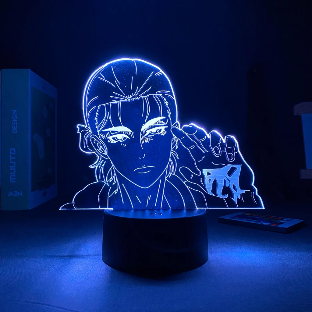 3D Аниме Свет Attack On Titan Manga Led Ночной персонаж Комнатная декорация Дети Shingeki no Kyojin.