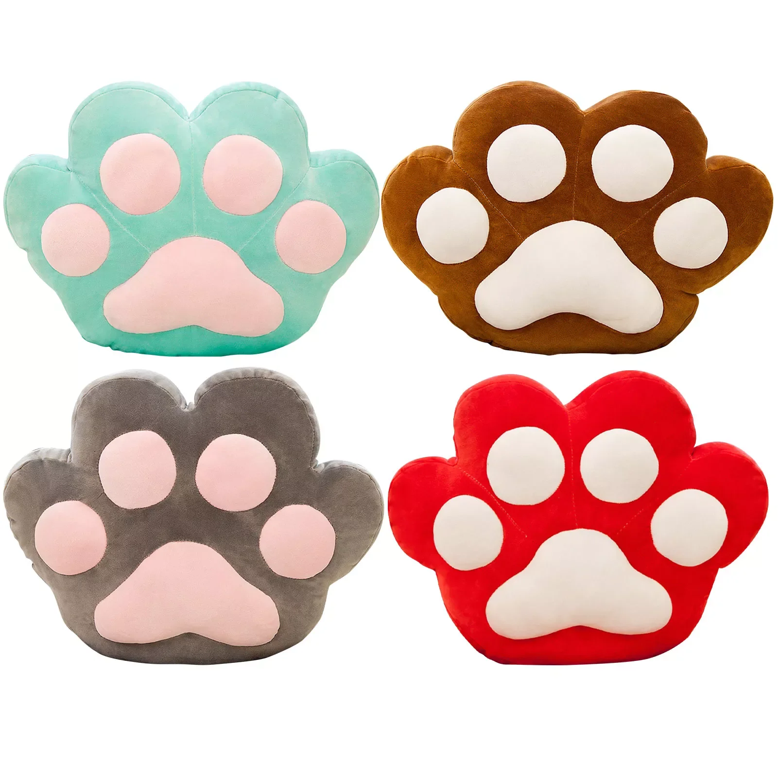 

2 In 1 Cute Paw Pillow Blanket Soft For Home Office Travel Plush Pillow Air Conditioning Blanket Office Nap Customi